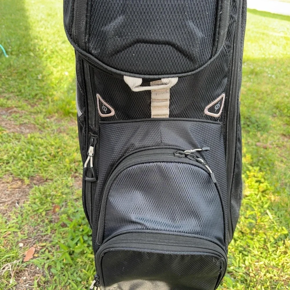 Sun Mountain Golf Cart Bag Mens Large Black 14-Way Divider Wuskowhan Pockets